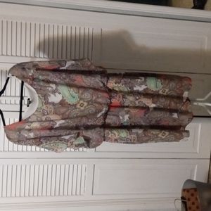 SLNY Paisley Plus Sized Dress